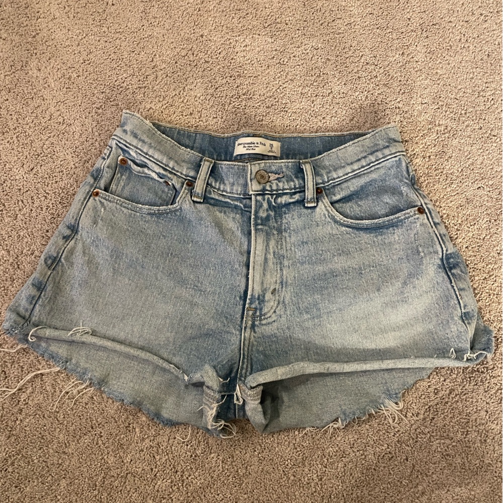 Abercrombie & Fitch Light Blue Jean Shorts